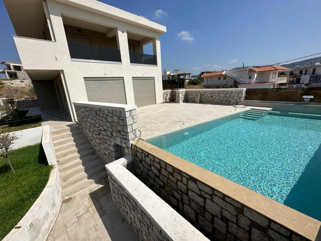 Aryve Boutique Villa Mit Akropolis- Und Meerblick, Infinity-Pool Und Designer-Interieur Malona Village Exterior foto
